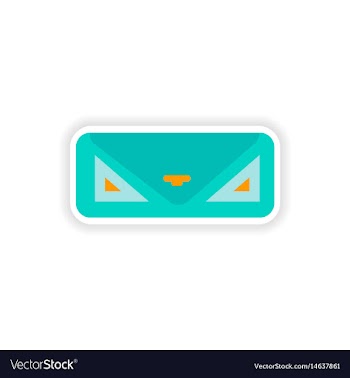 Paper sticker on white background ladies handbag vector image