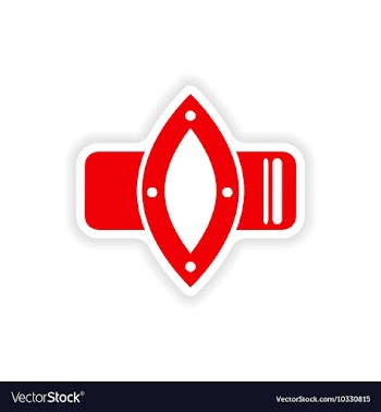 Paper sticker on white background Ladies Watch vector image