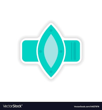 Paper sticker on white background ladies watch vector image