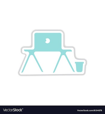 Paper sticker on white background laptop table vector image