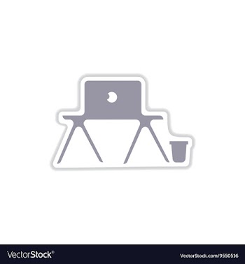 Paper sticker on white background laptop table vector image