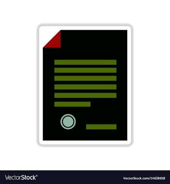 Paper sticker on white background legal document vector image