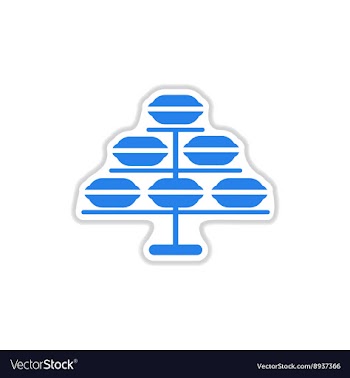 Paper sticker on white background macaroon vector image