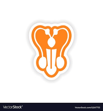 Paper sticker on white background man penis vector image