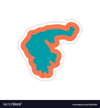 Paper sticker on white background map of greece vector image