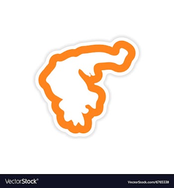 Paper sticker on white background map of Greece vector image
