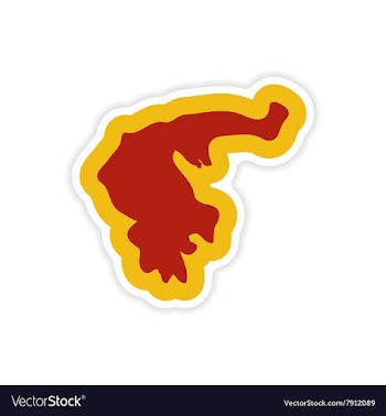 Paper sticker on white background map of Greece vector image