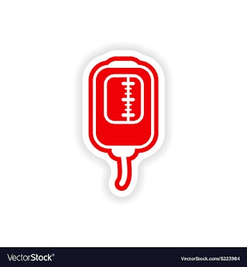 Paper sticker on white background medical dropper vector image