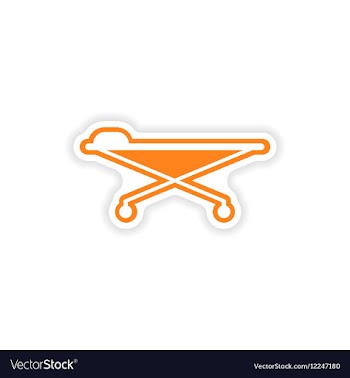 Paper sticker on white background medical vector image