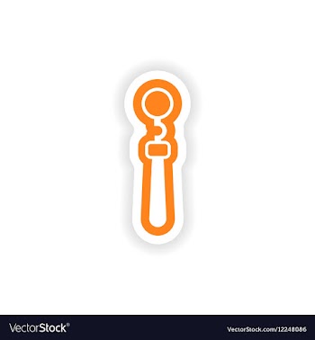 Paper sticker on white background medical vector image