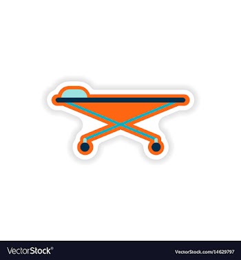 Paper sticker on white background medical vector image