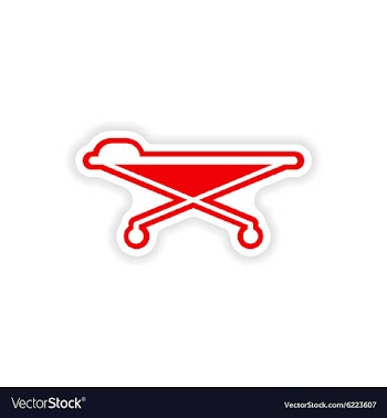 Paper sticker on white background medical vector image