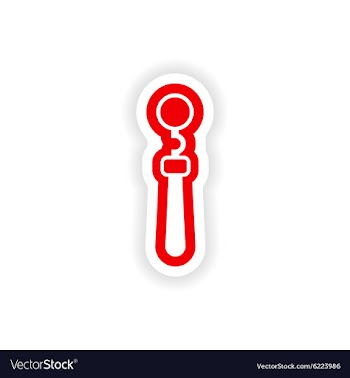 Paper sticker on white background medical vector image
