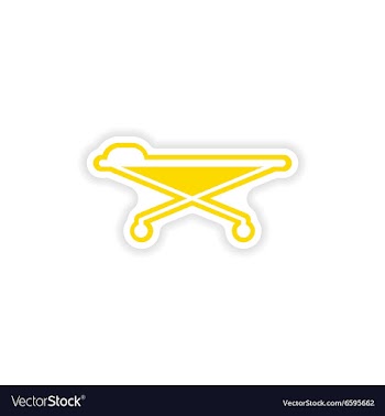 Paper sticker on white background medical vector image