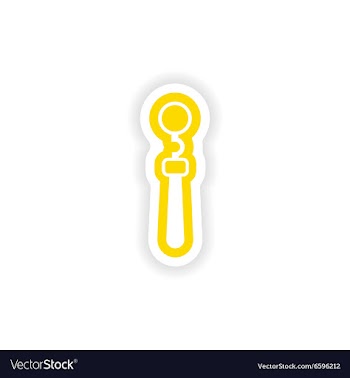 Paper sticker on white background medical vector image