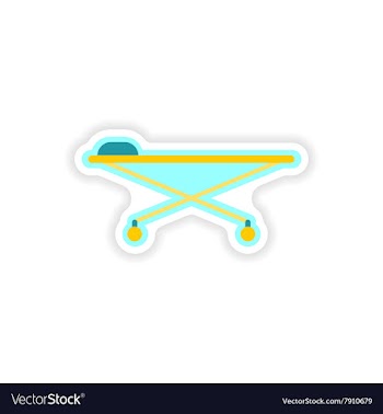 Paper sticker on white background medical vector image