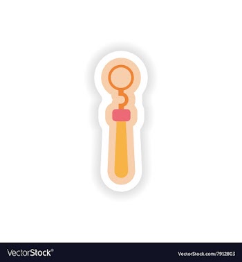 Paper sticker on white background medical vector image