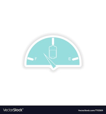 Paper sticker on white background mobile battery vector image