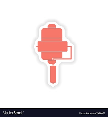Paper sticker on white background mobile battery vector image