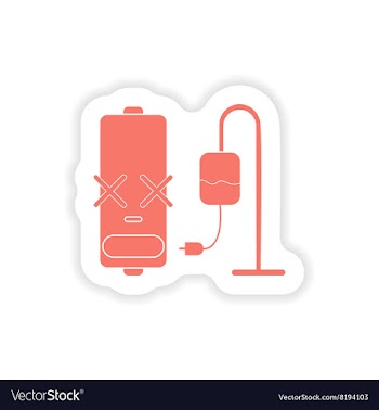 Paper sticker on white background mobile battery vector image