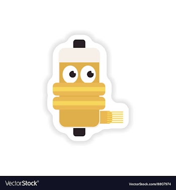 Paper sticker on white background mobile Battery vector image