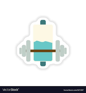 Paper sticker on white background mobile battery vector image