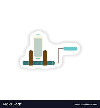 Paper sticker on white background mobile Battery vector image