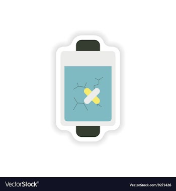 Paper sticker on white background mobile battery vector image