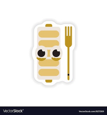 Paper sticker on white background mobile battery vector image
