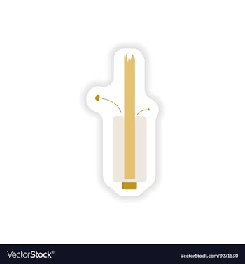 Paper sticker on white background mobile battery vector image