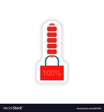 Paper sticker on white background mobile Battery vector image