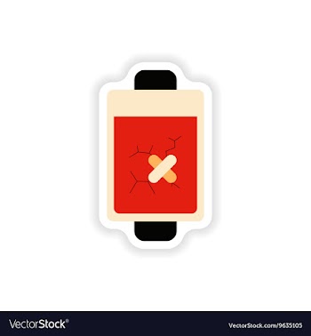 Paper sticker on white background mobile battery vector image
