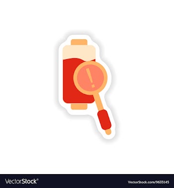 Paper sticker on white background mobile battery vector image