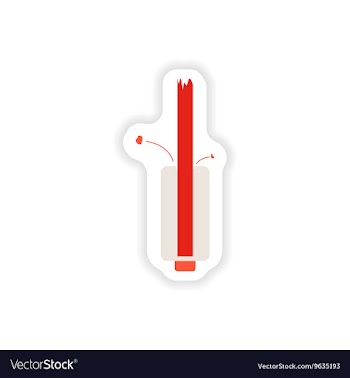 Paper sticker on white background mobile battery vector image