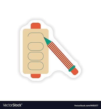 Paper sticker on white background mobile battery vector image