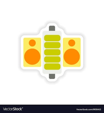 Paper sticker on white background mobile Battery vector image