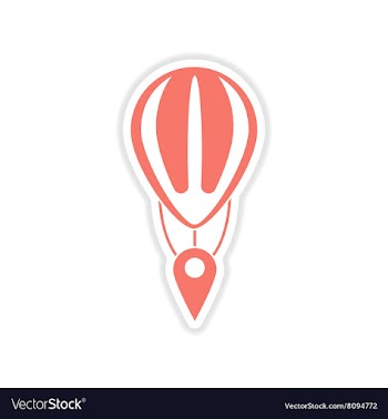 Paper sticker on white background mobile location vector image
