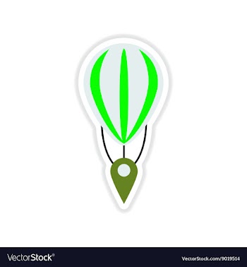 Paper sticker on white background mobile location vector image
