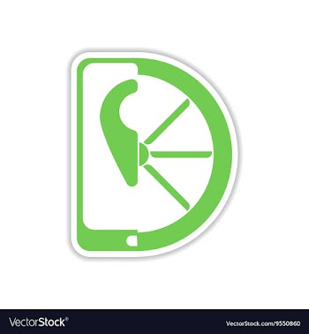 Paper sticker on white background mobile location vector image