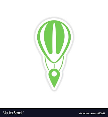 Paper sticker on white background mobile location vector image