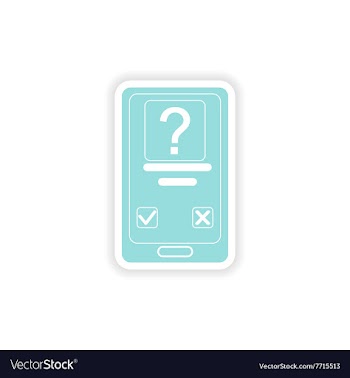 Paper sticker on white background Mobile Phone SMS vector image