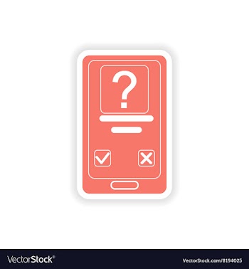 Paper sticker on white background Mobile Phone SMS vector image