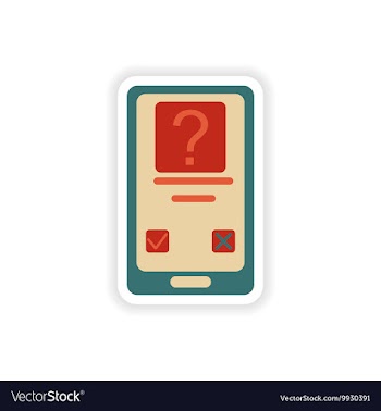 Paper sticker on white background Mobile Phone SMS vector image