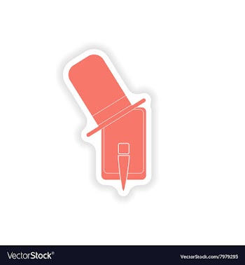 Paper sticker on white background mobile phone vector image