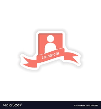 Paper sticker on white background mobile phone vector image