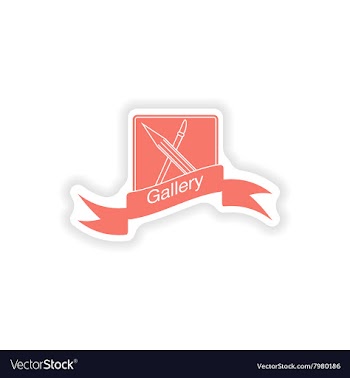 Paper sticker on white background mobile phone vector image