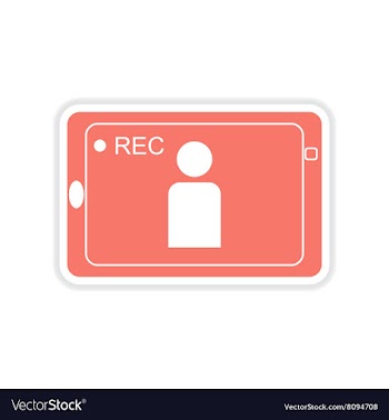 Paper sticker on white background mobile phone vector image