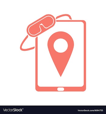 Paper sticker on white background mobile phone vector image