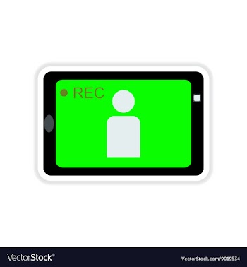 Paper sticker on white background mobile phone vector image