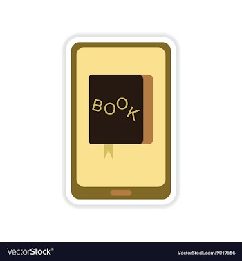 Paper sticker on white background mobile phone vector image